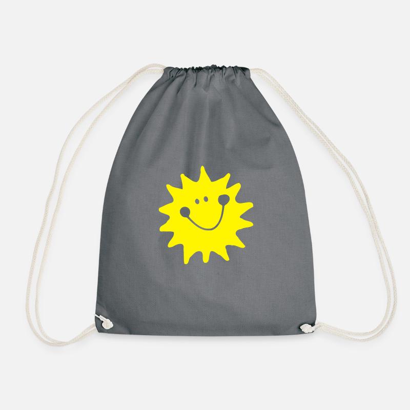 Sonne - Turnbeutel - Grau