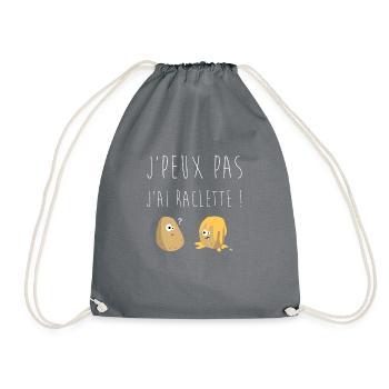 J'peux pas j'ai raclette - Sac de sport léger - gris - Devant