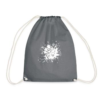 cheval - Sac de sport léger - gris - Devant
