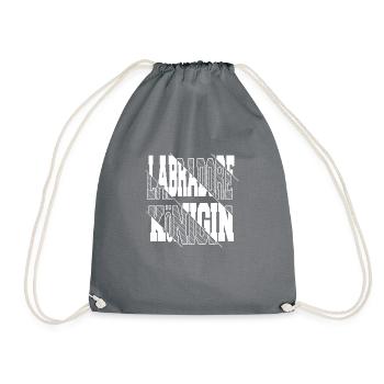 Bull Terrier Geek Statement Boxer Chihuahua Dog - Drawstring Bag - grey - Front