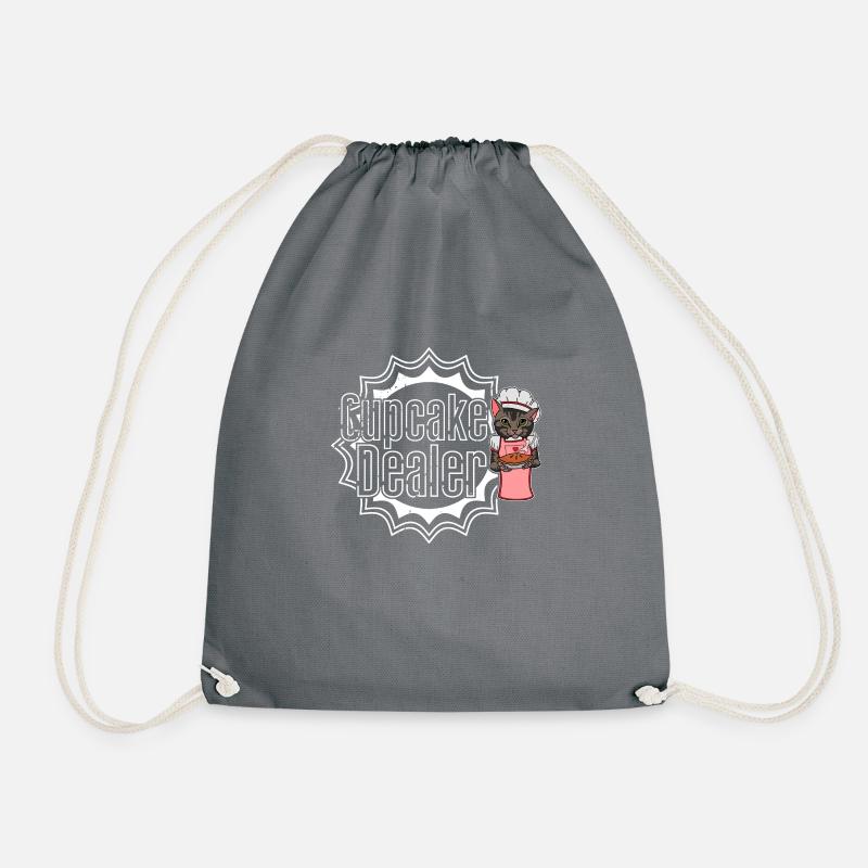 Cat Dessert Bakery Cake Roll Dicton - Sac de sport léger - gris