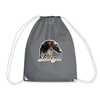 barzoi Barzoï lévrier russe - Sac de sport léger - gris - Devant