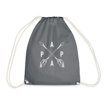 dad - Drawstring Bag - grey - Front