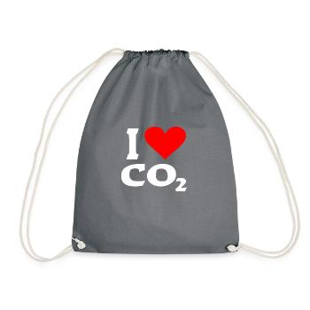 i love co2 - Turnbeutel - Grau - Vorne