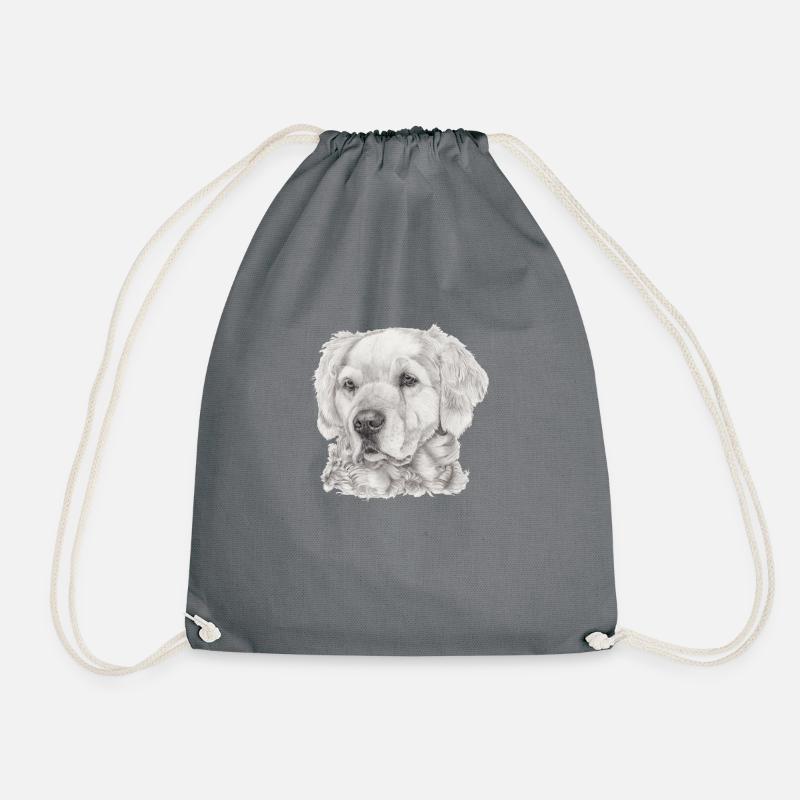 Golden Retriever - Turnbeutel - Grau