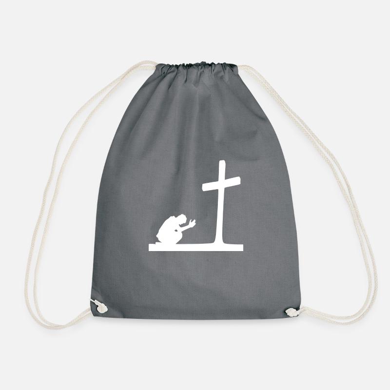 Christianity Collection - Drawstring Bag - grey