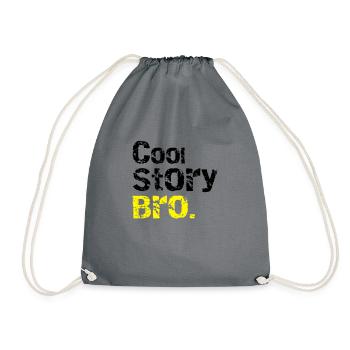 Cool story Bro - Turnbeutel - Grau - Vorne