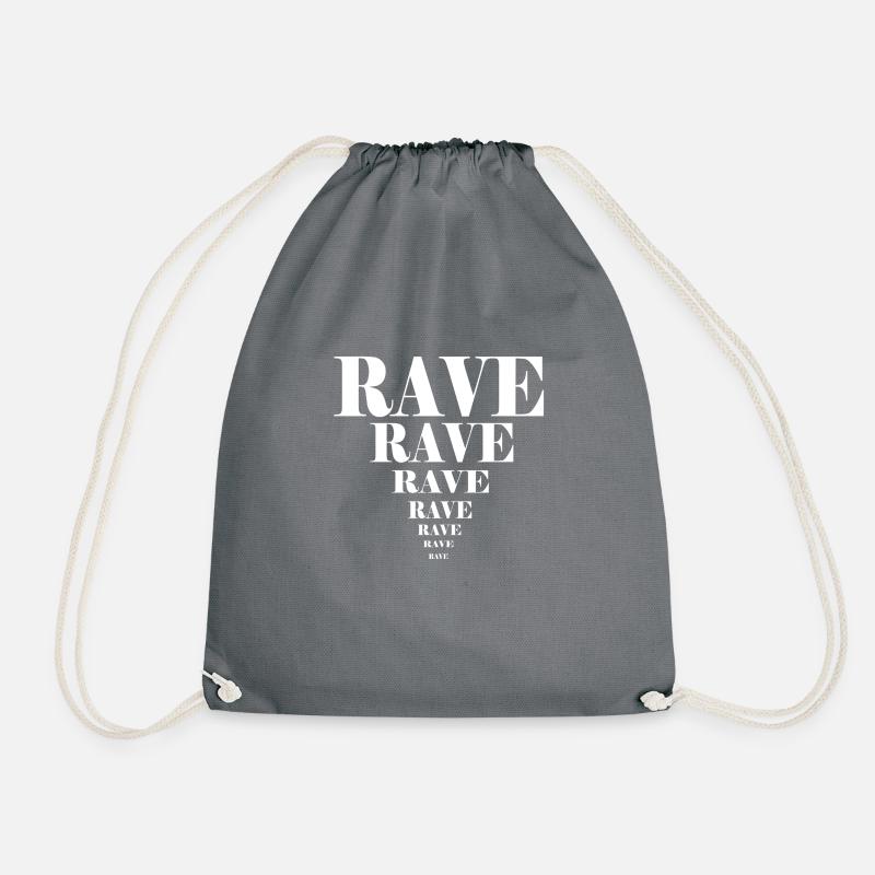 rave rave - Turnbeutel - Grau