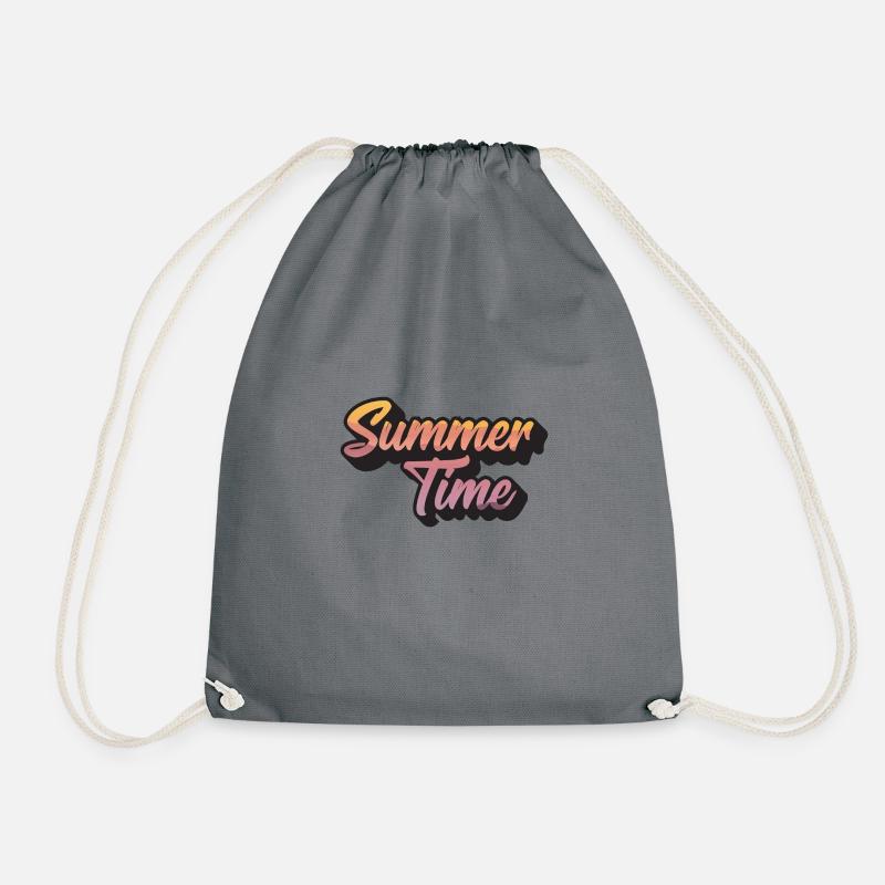 Summertime - Turnbeutel - Grau