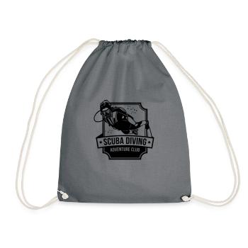 Scuba Diving Adventure Club - Drawstring Bag - grey - Front