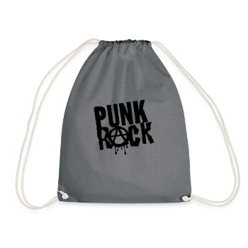punk rock anarchy logo musique 2407 - Sac de sport léger - gris - Devant