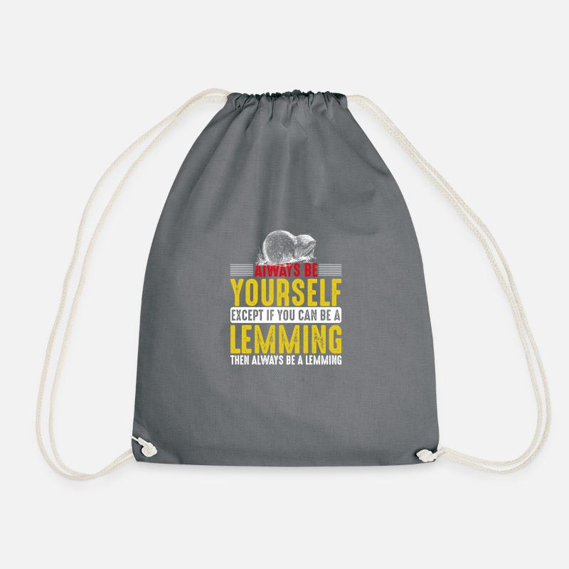 Always Be A Lemming - Lemminge - Turnbeutel - Grau
