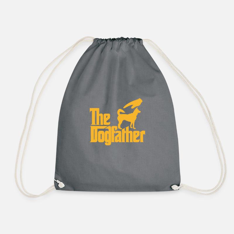 Dogfather - Drawstring Bag - grey