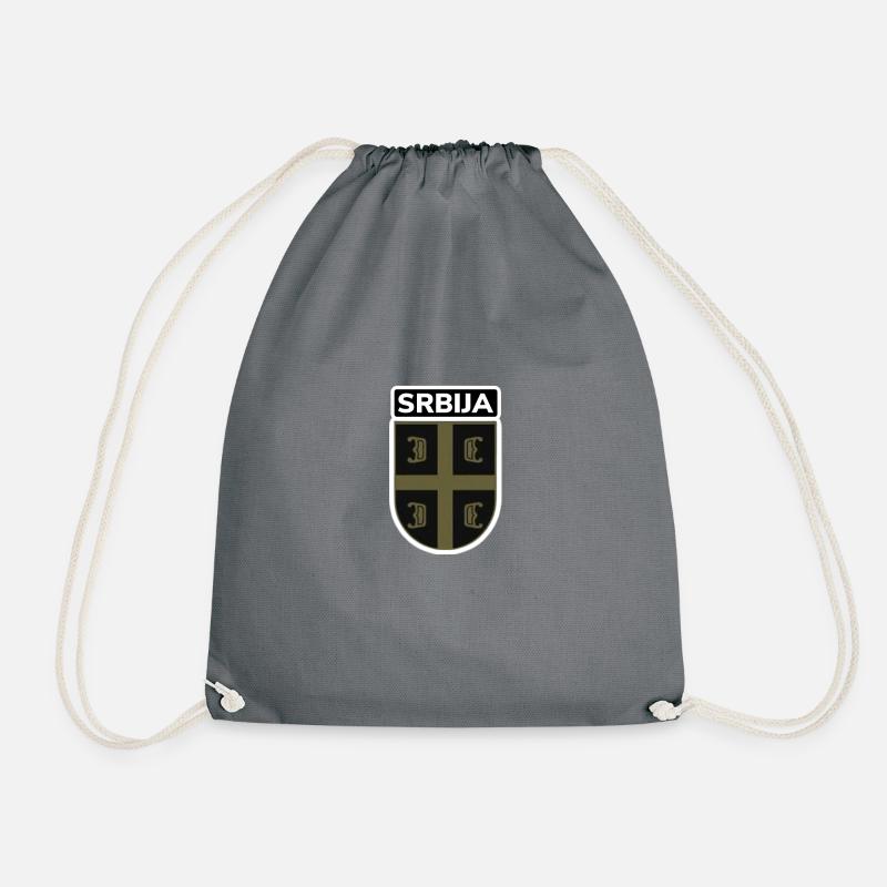 Srbija - Drawstring Bag - grey