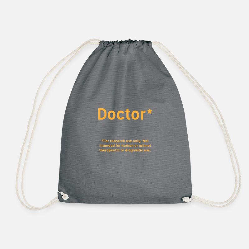 Doctor Student Phd Gift - Drawstring Bag - grey
