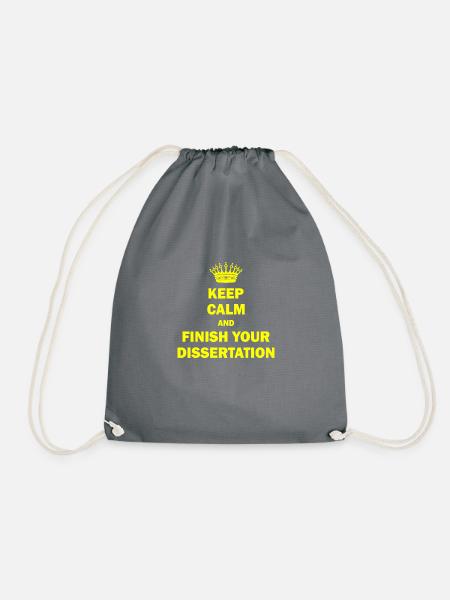 Dissertation Phd Student Geschenk - Turnbeutel - Grau