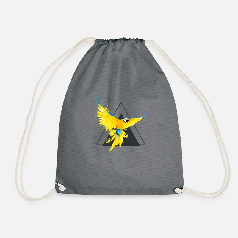 Perroquet jaune - Sac de sport léger - gris