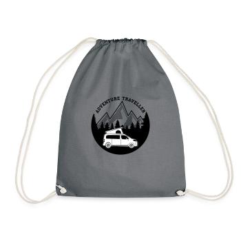 Adventure Traveller Campster Van - Turnbeutel - Grau - Vorne