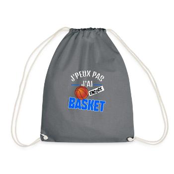 J’peux pas j’ai basket - Sac de sport léger - gris - Devant