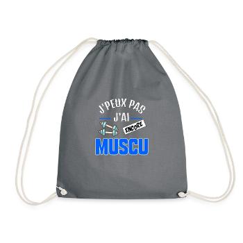 MUSCULATION - J'peux pas j'ai encore musculation - Sac de sport léger - gris - Devant