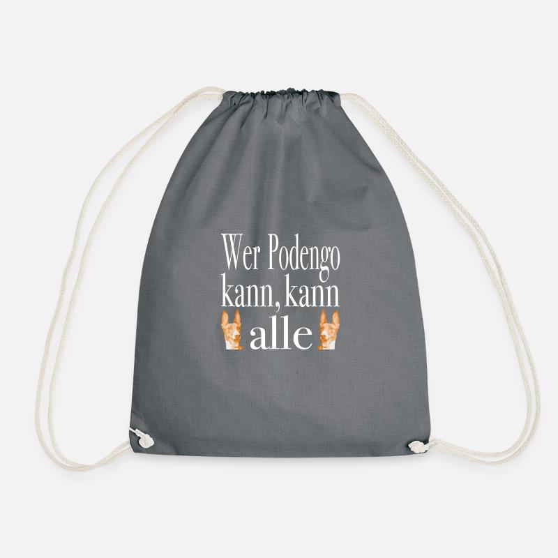 coole Hunde Sprüche - Turnbeutel - Grau
