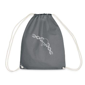 Table tennis bat Table tennis player Table tennis - Drawstring Bag - grey - Front