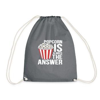 Popcron est toujours la réponse - Sac de sport léger - gris - Devant