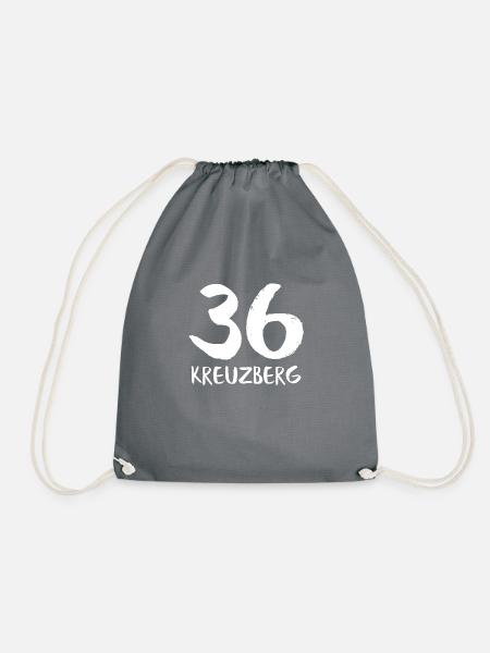 36 kreuzberg - Turnbeutel - Grau