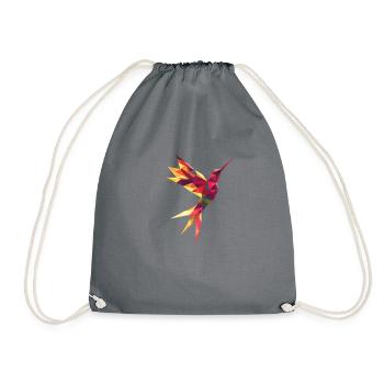 Colibri oiseau des triangles - Sac de sport léger - gris - Devant