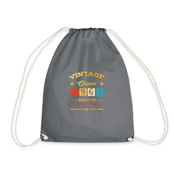 Vintage 1962 - Drawstring Bag - grey - Front