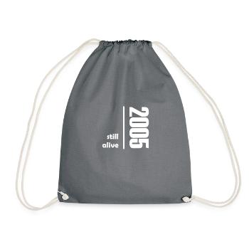 Still Alive White (2005) - Drawstring Bag - grey - Front