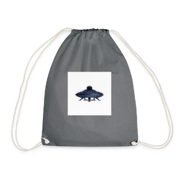 UFO - Drawstring Bag - grey - Front