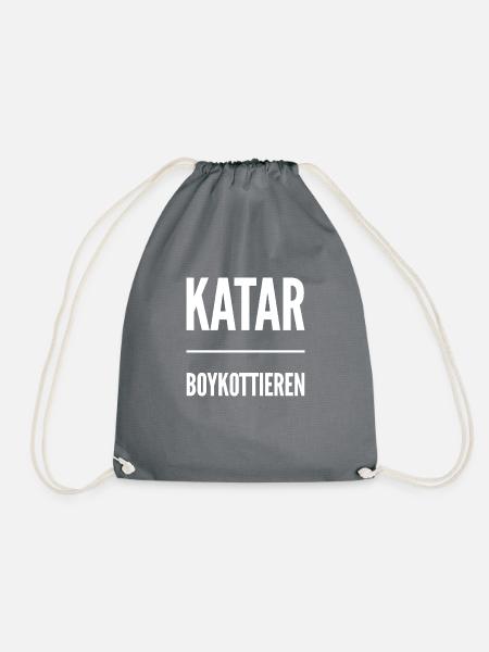 WM Katar - Turnbeutel - Grau