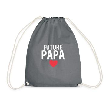 Cadeau parfait pour un future papa - Sac de sport léger - gris - Devant