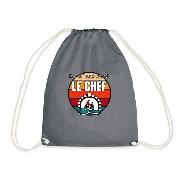Ici c’est moi le chef - Sac de sport léger - gris - Devant