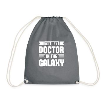 The Best Doctor In The Galaxy - Turnbeutel - Grau - Vorne