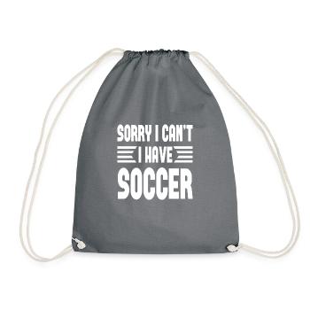 Désolé, je ne peux pas avoir de football - Sac de sport léger - gris - Devant