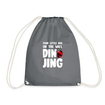 Poor little Bug weiss Bingo - Turnbeutel - Grau - Vorne