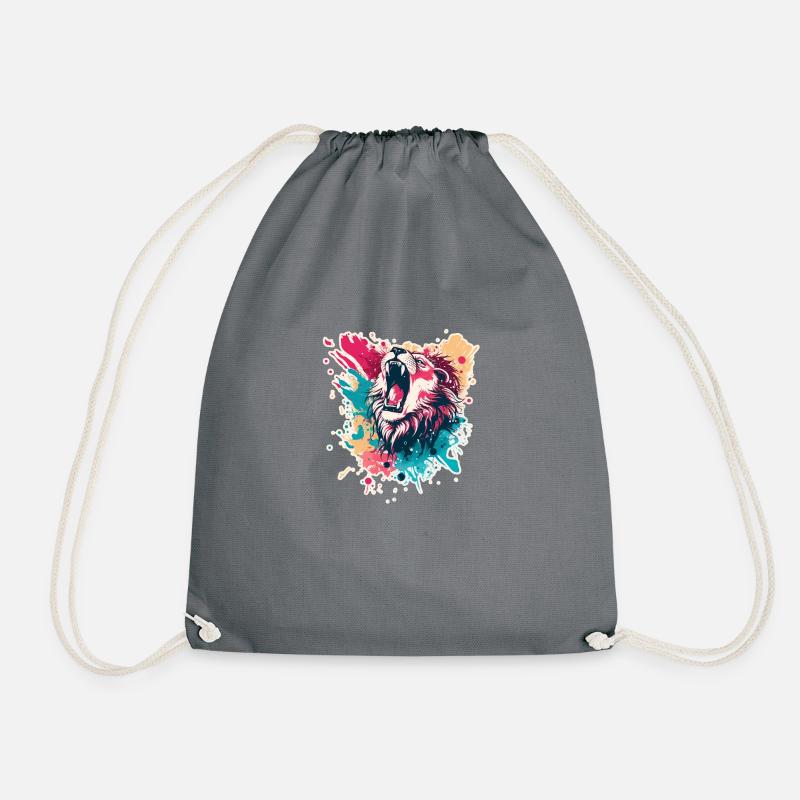 Lion - Sac de sport léger - gris