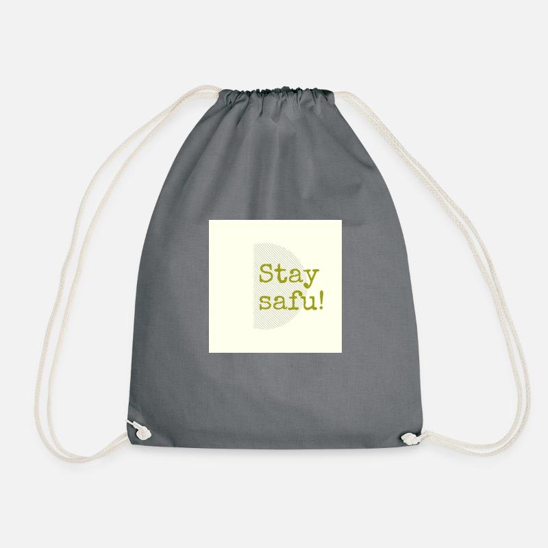 Stay safu - Turnbeutel - Grau