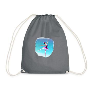 Dancer Ballet Gift Dance Ballerina Dance Class - Drawstring Bag - grey - Front