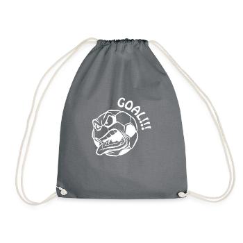Fußball Soccer - Drawstring Bag - grey - Front