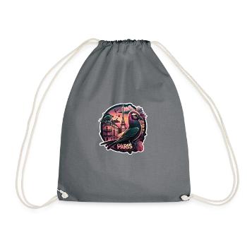 Un souvenir original de Paris - Sac de sport léger - gris - Devant