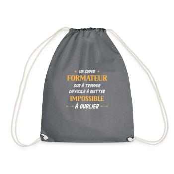 Instructeur d'éducation Homme super formateur humo - Sac de sport léger - gris - Devant