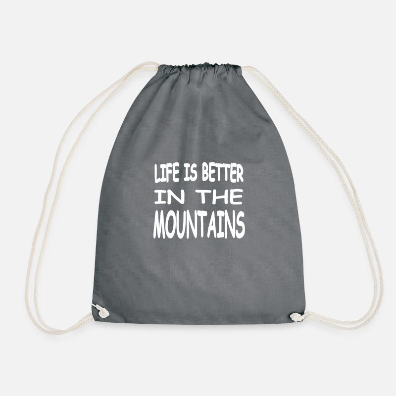 Berge - Turnbeutel - Grau
