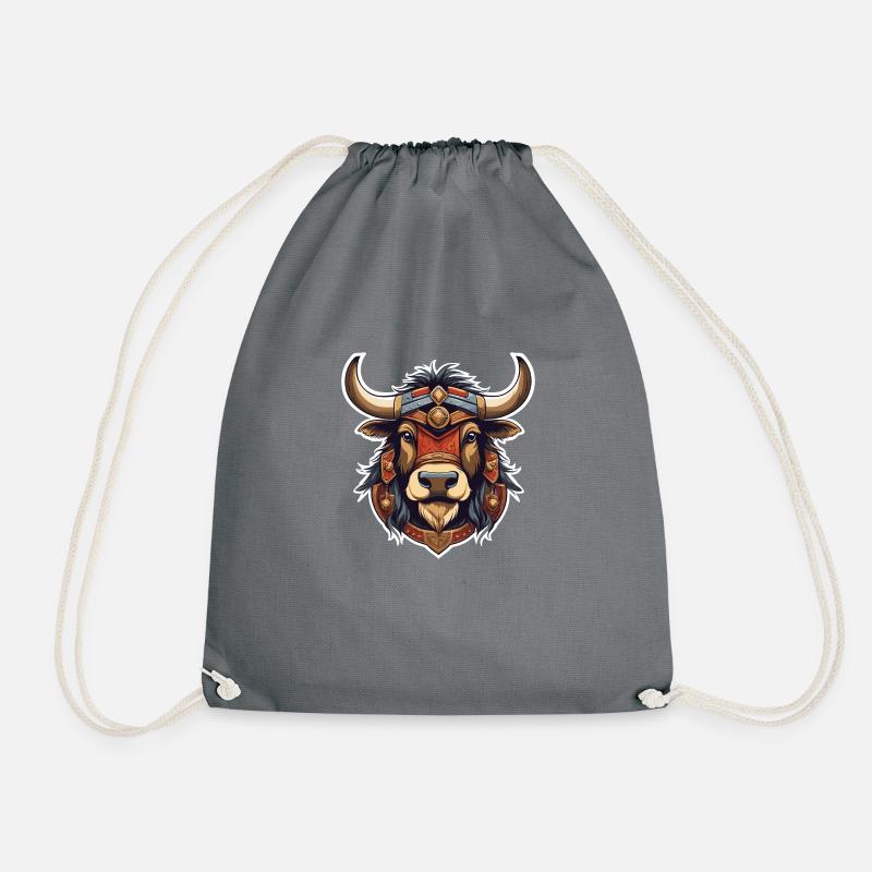 Yak - Drawstring Bag - grey