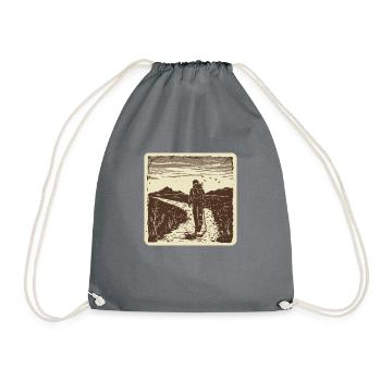 Randonnée, Randonnée, Montagnes, Nature, Camping, Sommet, Alpes - Sac de sport léger - gris - Devant