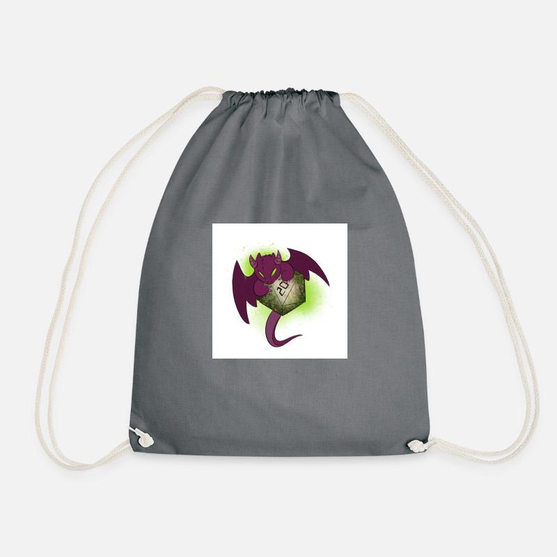 Dice Dragon - Turnbeutel - Grau