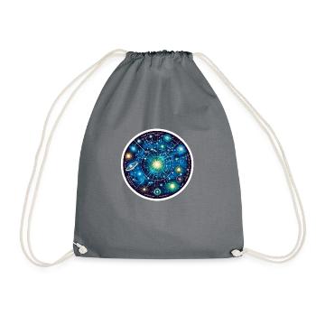 Constellations - Drawstring Bag - grey - Front