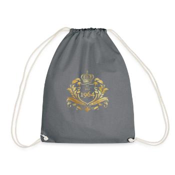 60th Birthday Established 07/1964 - Drawstring Bag - grey - Front